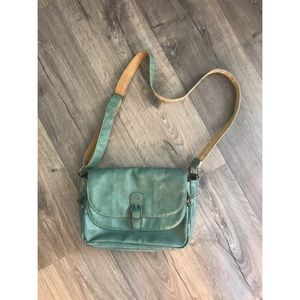 Teal Crossbody Purse w/ lots of Compartments